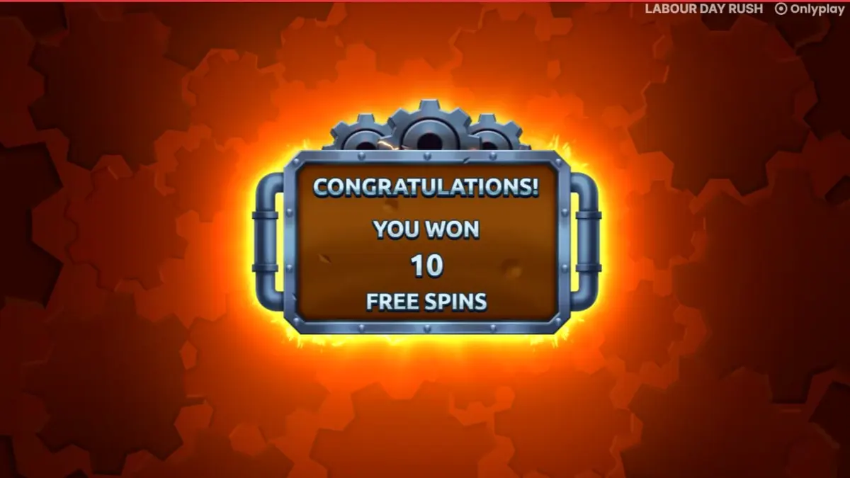 Interface do slot Labour Day Rush em um smartphone